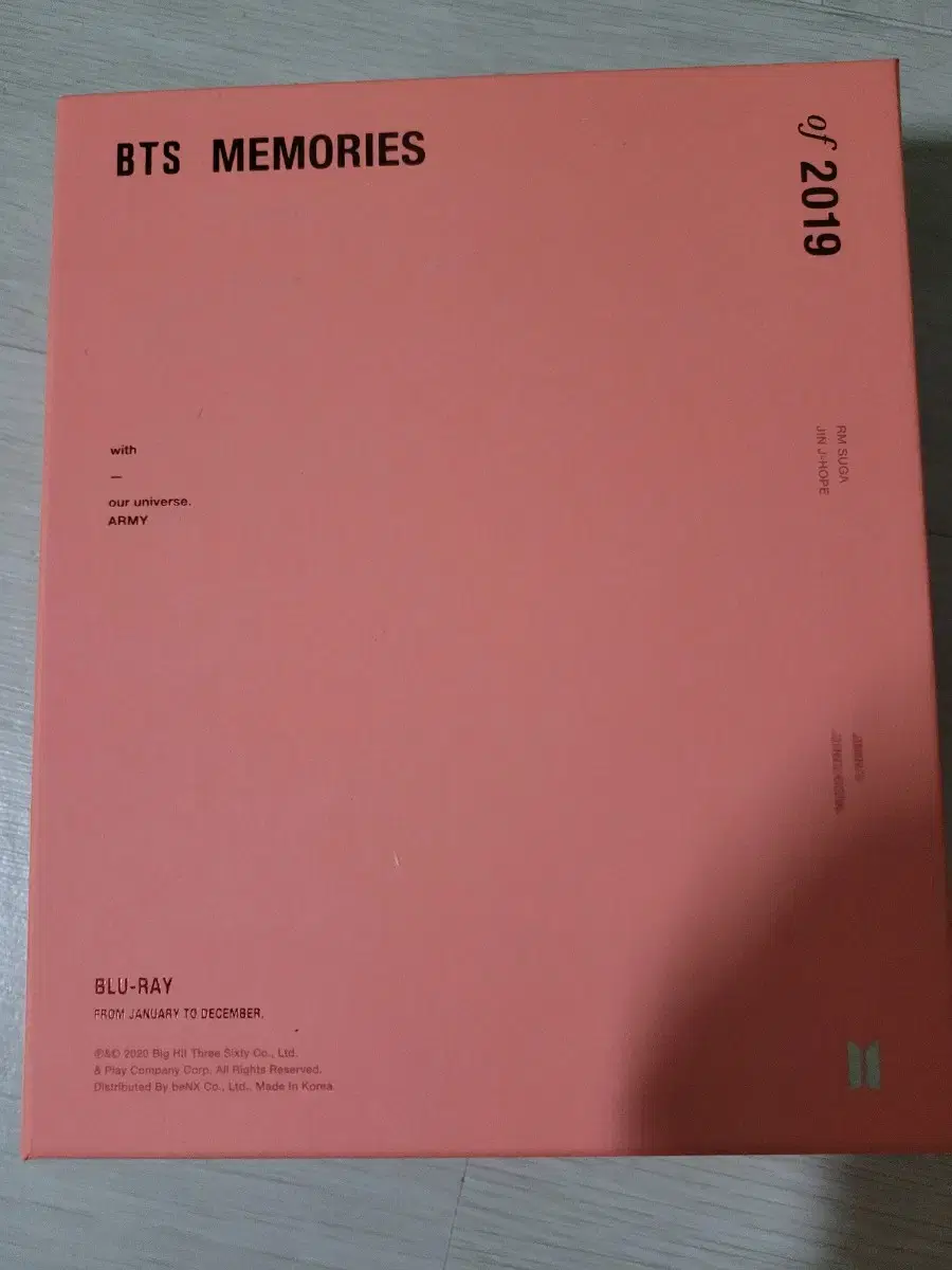 BTS 2019 메모리즈 블루레이 (포카제외)